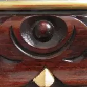 MO3-Shiny Mahogany with Gold